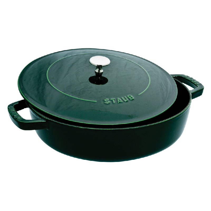 Staub 4 qt. Cast Iron Round Braiser with Lid & Reviews Perigold